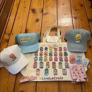 La Croix #LiveLaCroix Tote Bag, (3) + other goodies